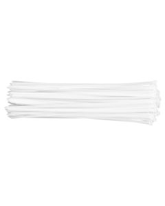 Coliere plastic 7.6 x 500 mm, 75 buc, alb 01-614